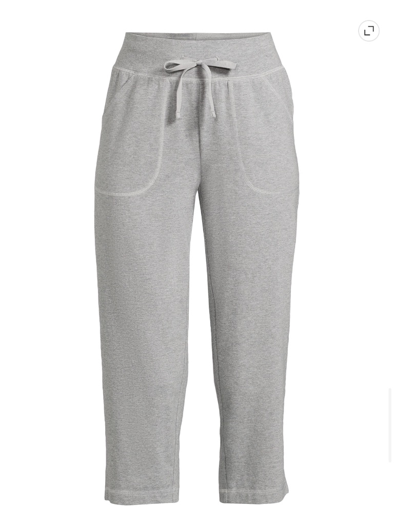 Athletic Works Women’s Medium Grey Heather Knit Capris 22” Inseam Size Xl Nwt — image 6 of 7